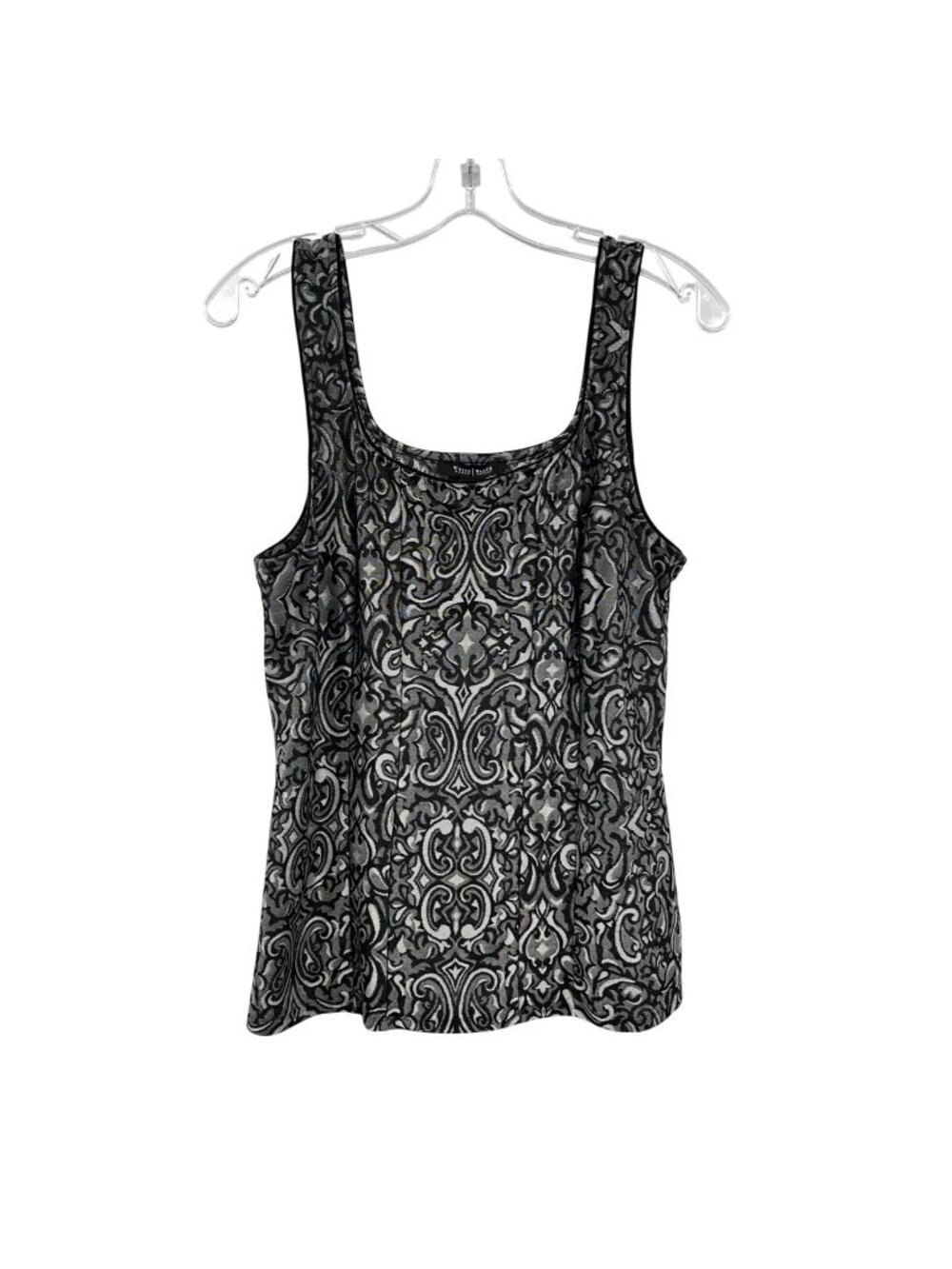 WHBM Womens Paisley Tank Top Black/Gray Size Medium